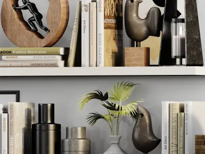 decorative set07 3D model purchase