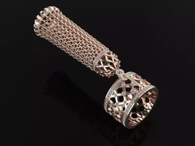 Tassel Ring 3D print model