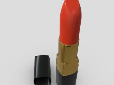 Lipstick Low-poly 3D model