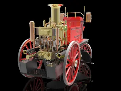 SHAND MASON STEAM POWERED FIRE ENGINE 3D print model