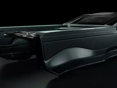 Sci-Fi Car Low-poly 3D model