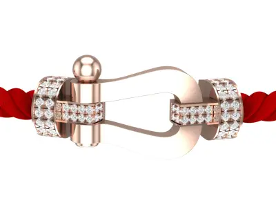 Force Extra Large XL Diamond bracelet 3D print model