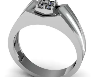 men ring 3D print model