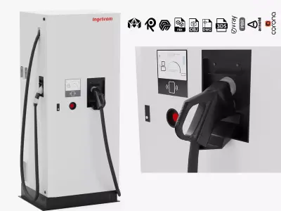 Ingeteam Ingerev Rapid 50 Duo Charging Station 3D model
