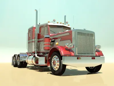 359 Semi Truck 3D model
