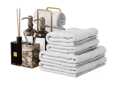 Urban bathroom set 3D model