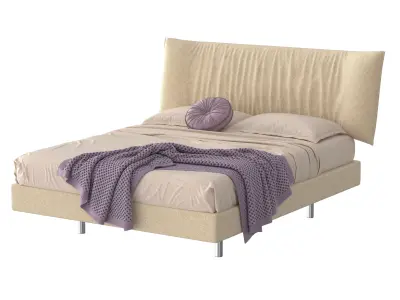 CACCARO Parentesi Bed and bedding 3D model