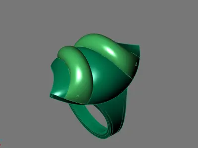 Women Ring Plain Ring Ready STL 3DM Models Womens Rings 3D print model 65