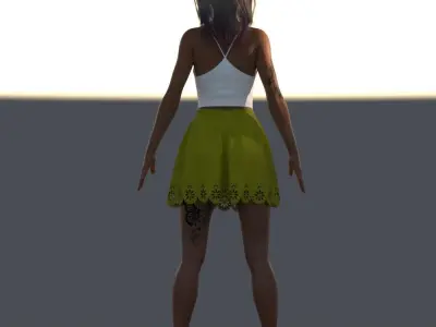 Game Ready Download Your Rigged Alisha Animated Model 3D model