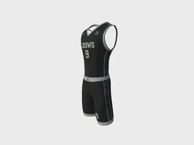 Basketball Fantasy Team Crows Uniform - Character Design Low-poly 3D model