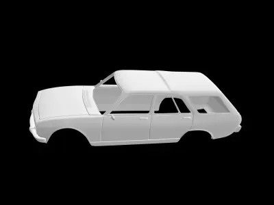 Peugeot 504 break 3D print model