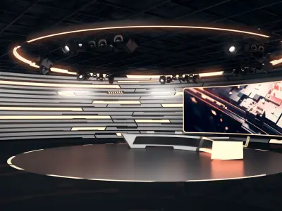 Virtual Studio 34 PBR Low-poly 3D model