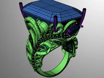 Ring ak 3 3D print model