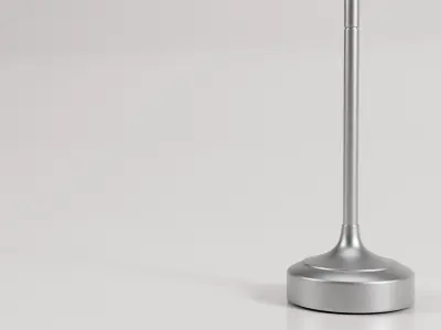 Realistic Gooseneck Floor Lamp Low-poly 3D model