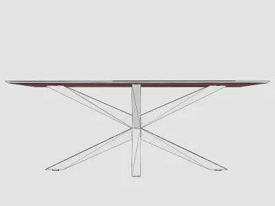 Split Coffee Table 120 Cm Low-poly 3D model