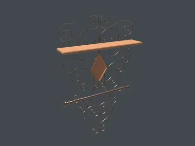 Shelf Ornate 3D model