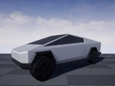 Tesla Cyber Truck  Low-poly 3D model