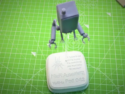 Base or Plataforms options to Nier Automata pod 042 and 153 Free 3D model