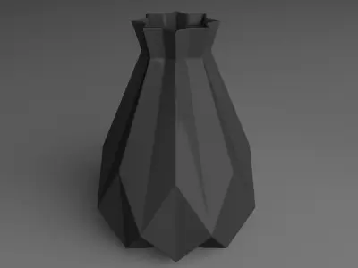 Flower Vase 3D printable model Decoration Print 3D print model
