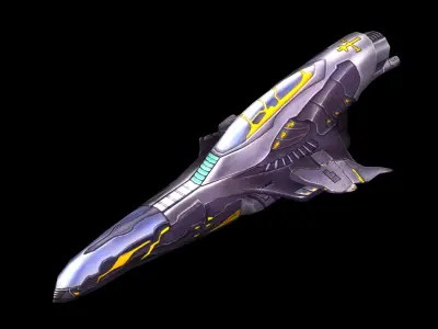 Scythe Battleship 03 3D model