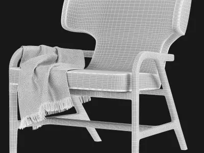 Fulgens Maxalto Armchair 3D model