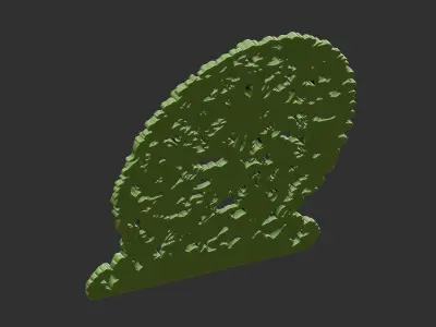 dragons leaf 3D print model