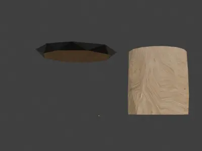 Barrel V3 Very Low Poly Free low-poly 3D model