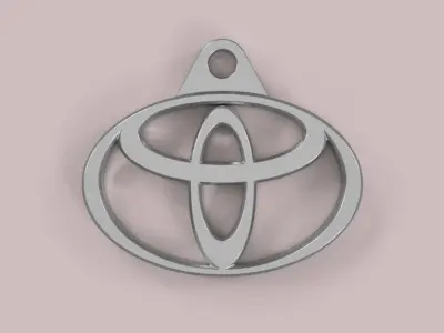 Toyota Logo Keychain - Ready to 3D Print 3D print model