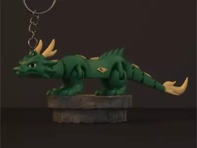 Hebi Yokai Snake Dragon - Figure decorative and keychain 3D print model