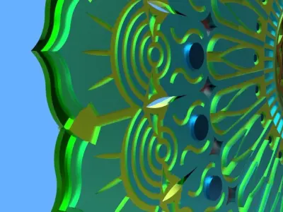 Mandala panel 1 3D model