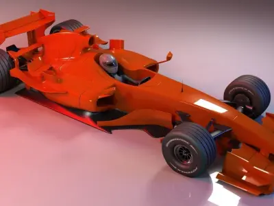 Generic Formula 1 Racing Car 3D model