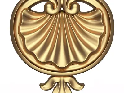 Shell Carved 06 Low-poly 3D model
