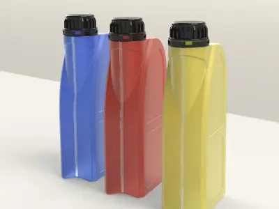 Plastic Bottle Oil Car Engine 1L 3D print model