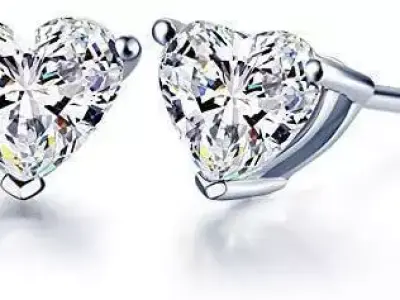 Women Diamond Earrings 3D print model