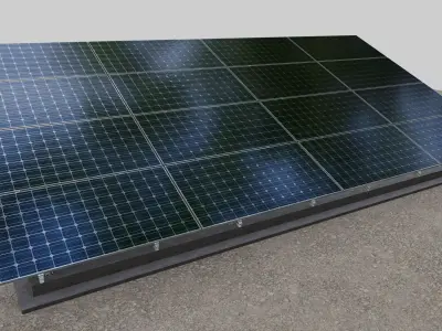 Solar Panel Steel Construction Type 12 3D model