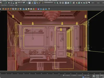 Neo classic living room 3D model