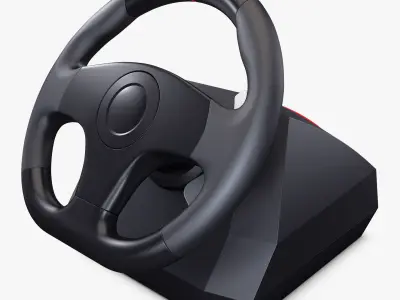 Simple Steering Wheel Game Control M 1 3D model