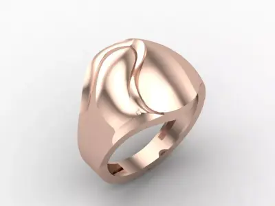 Plain Ring Women Ready STL 3DM Models Womens Rings 3D models 3D print model 64