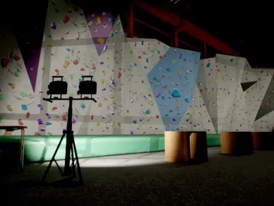 Bouldering Gym - Environment and Props Low-poly 3D model