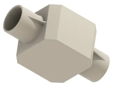 Premium Two Way Junction Box 3D print model