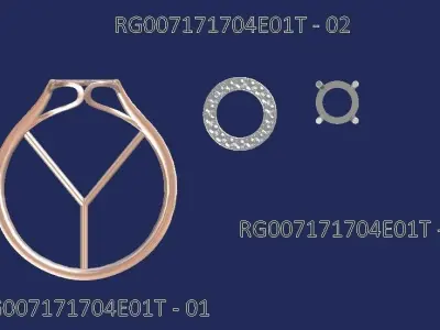 Diamond ring jewelry 3D print model