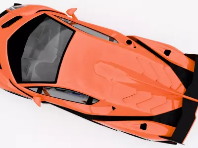 Lamborghini Venevo Low-poly 3D model