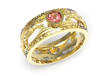 Random 101 Ring men best 2 3D print model