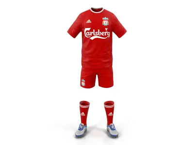Soccer Clothes Liverpool 3D model