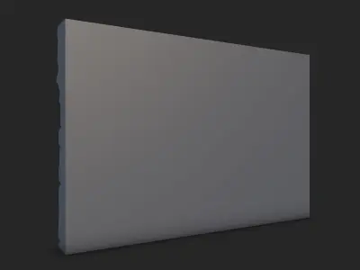 High Erosion Rock Wall Panel 3D model