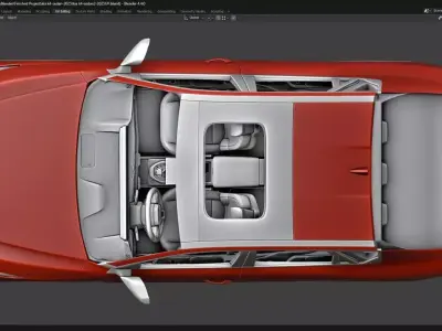 Kia k4 sedan 2025 Low-poly 3D model