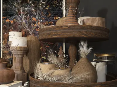 decorative set 12 3D model