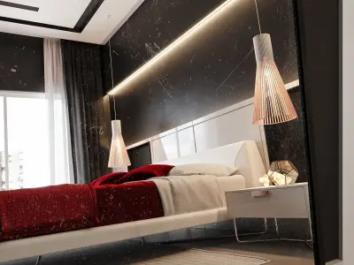 Apartment Bedroom 3D model