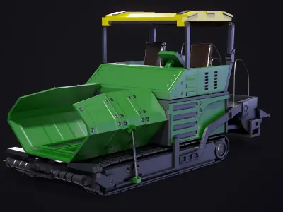 Asphalt Pawer PBR Gameready Low-poly 3D model