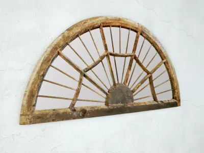 Antique Window Mirror 3D model